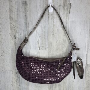 Glamorous Sequin Shoulder Bag - Purple Ampere Creations